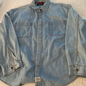 Levi's Signature Light Blue Denim Shirt, Size XLT